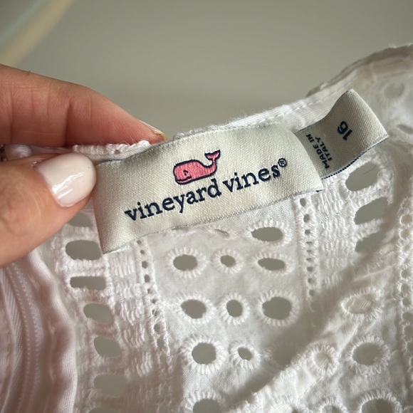 Vineyard vines eyelet dress size 16 - Picture 2 of 3